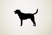 Goldador - Silhouette hond - M - 60x80cm - Zwart - wanddecoratie