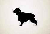 Cocker Spaniel - Silhouette hond - S - 44x58cm - Zwart - wanddecoratie