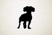 Cavachon - Silhouette hond - M - 80x60cm - Zwart - wanddecoratie
