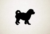 Cav-a-jack - Silhouette hond - M - 58x71cm - Zwart - wanddecoratie