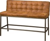 Bankje - vasco barbench 130 - fabric amazon 9 cognac - metaal