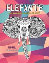 Libri da colorare di animali per adulti - Meno di 10 euro - Animali - Elefante