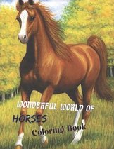 Wonderful World of Horses Coloring Book