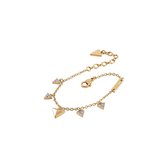 Guess Damen-Armband Edelstahl Swarovski-Kristall L Goud 32015633