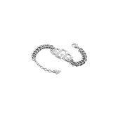 Guess Damen-Armband Edelstahl Swarovski-Kristall L Zilver 32015816