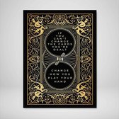 DEVICI Motiverende Wanddecoratie - Muurdecoratie - Cards You're Dealt - Canvas Wall Art Ingelijste Wanddecoratie Kantoor Ingelijste Kunstposters & Kunstprints