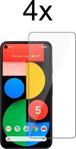 Google Pixel 5A Screenprotector - Beschermglas Google Pixel 5A Screen Protector Glas - 4 stuks