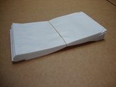 Papieren zakjes 10 x 16 cm - Wit - 50 stuks