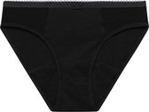 Dim Menstruatie ondergoed- Wasbare Slip - Tot 12 uur bescherming - Absorptie - Kant - Maat 34/36 - Zwart