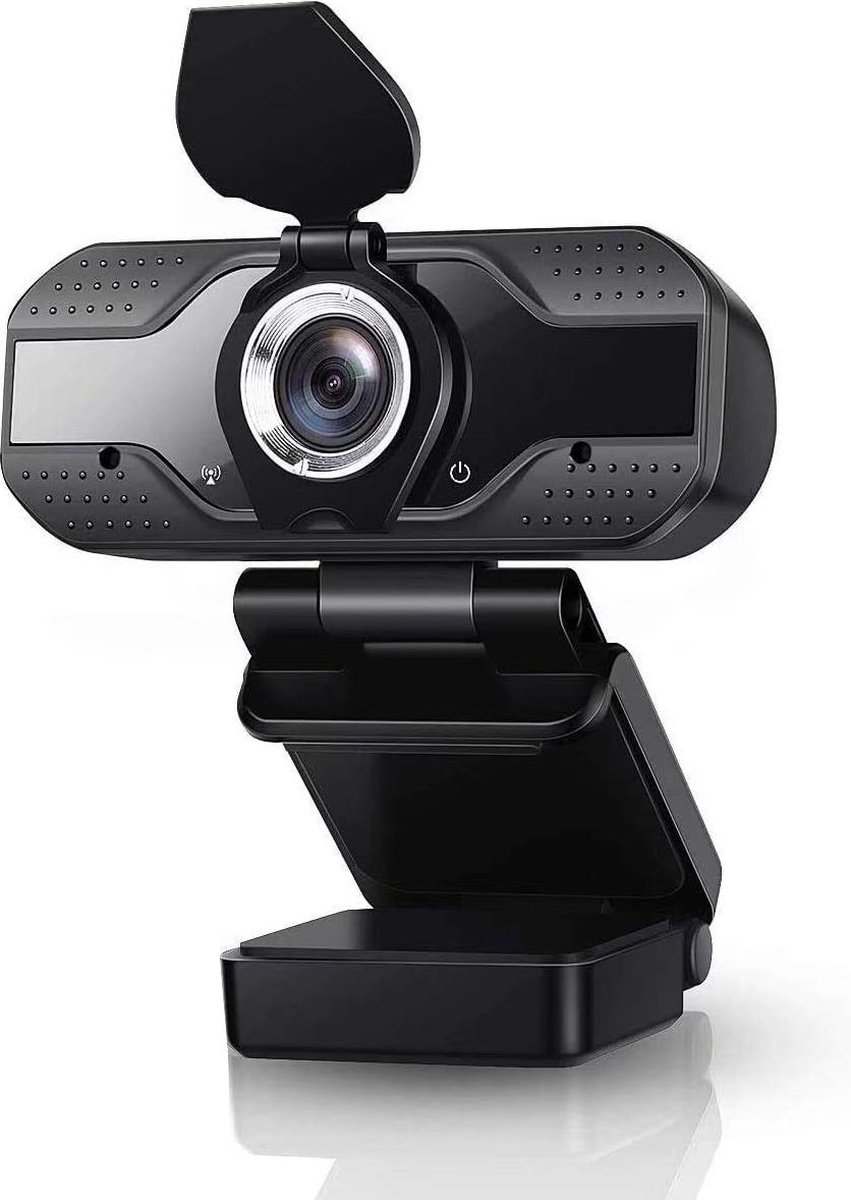 Denver WEC-3110 - Webcam - monitor clip - 90° kijkhoek - 1920 x 1080 Pixels - USB - Zwart