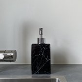 Mivalo- Zeepdispenser- Marmer- look- Zwart - Zeeppompje