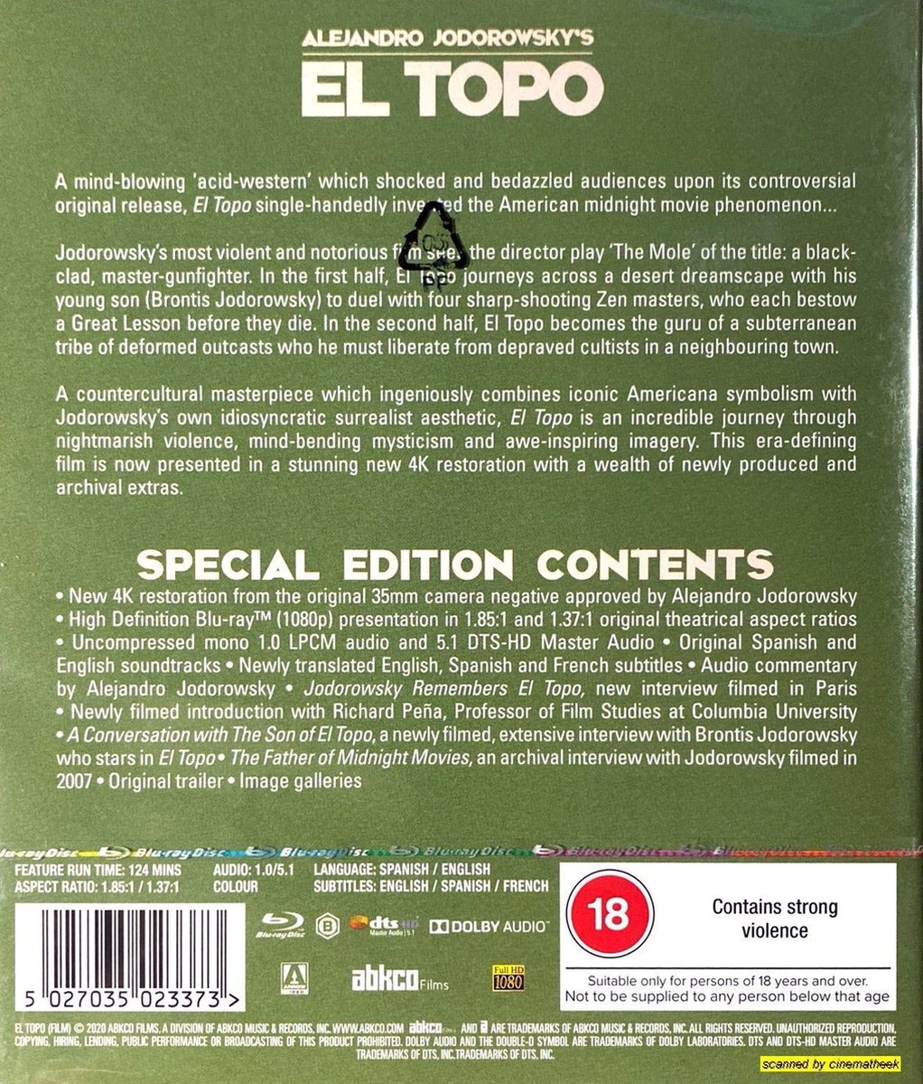 El Topo (Blu-ray), Brontis Jodorowsky | Dvd's | bol