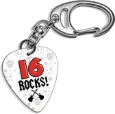 Plectrum sleutelhanger 16 Rocks!