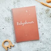 Babyshower boek | invulboek | roest heelal