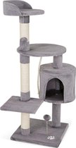 REXA®  kattenkrabpaal | Krabpaal klimboom | kattenboom | hoogte 112 cm | lichtgrijs