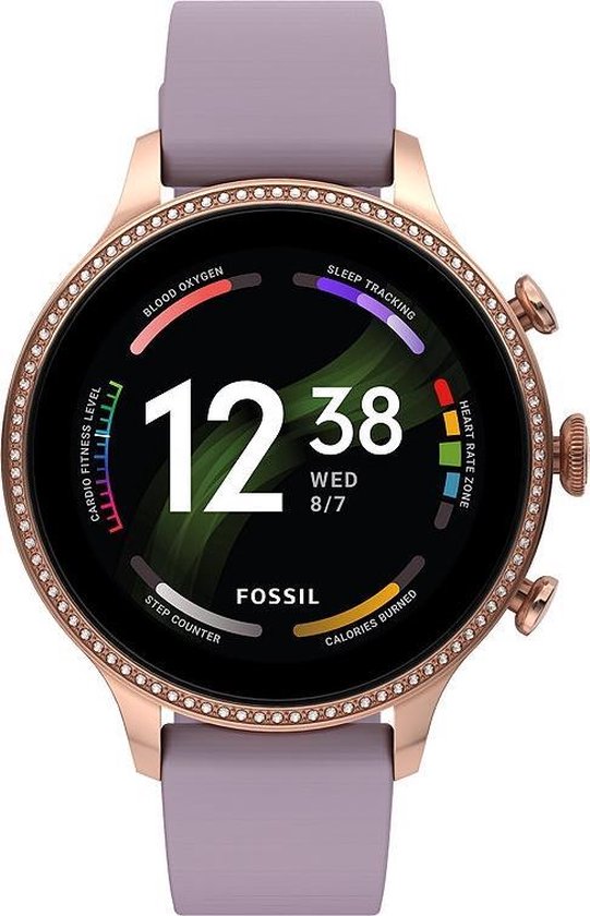 Fossil Gen 6 FTW6080 Smartwatch Dames - Lila