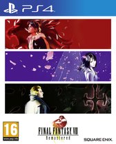 Playstation 4 gamecover met drie banners van personages en het Final Fantasy VIII Remastered logo.