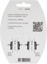 remblokken v-brake 72 mm zwart 2 stuks