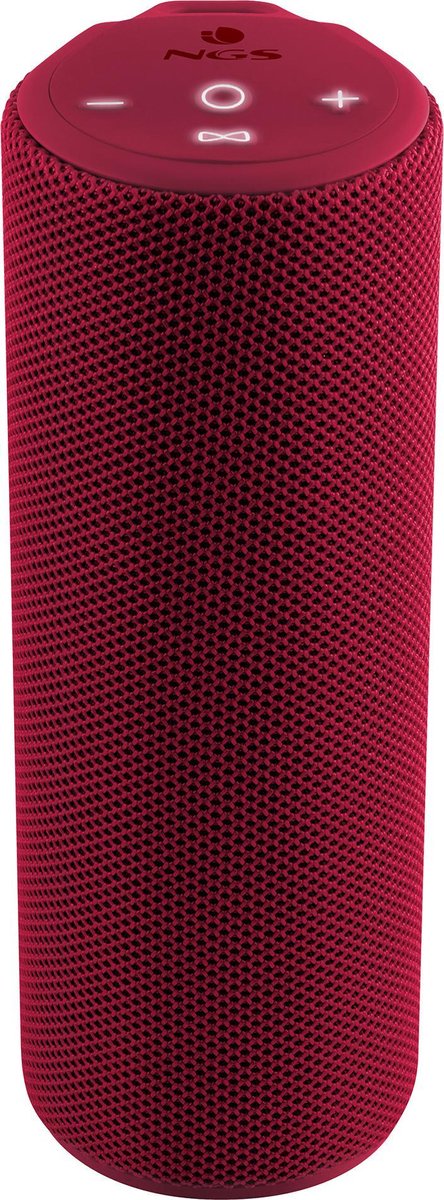 NGS Roller Reef Red IP67 Waterbestendige Bluetooth Speaker - TWS - 20W - Aux In - 20 uur Batterij - Rood