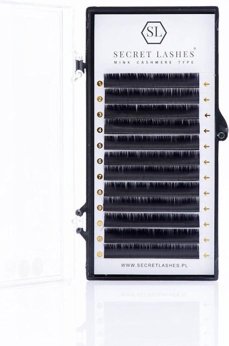 Secret Lashes Cashmere Wimperextensions C - 0,07 - MIX 2D/3D - 8-15mm