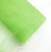 Grote tule rol van 135 cm breed en 36,5 meter lang appel groen - groen - bruidstule - tule - bruidsstoffen