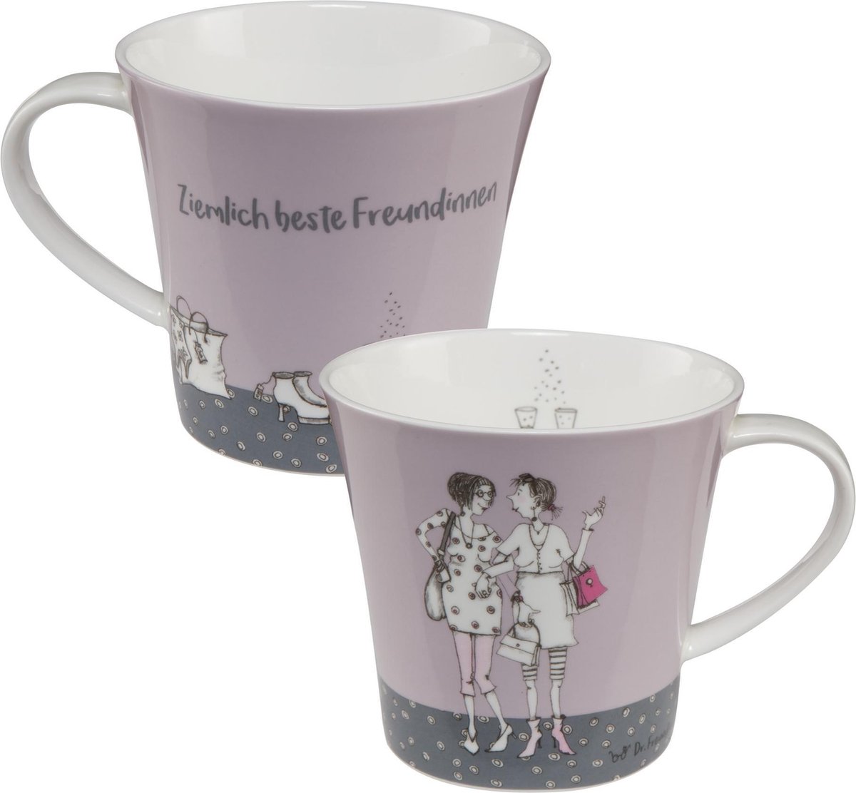 Goebel - Barbara Freundlieb | Koffie /Thee Mok Ziemlich beste Freundinnen | Beker - porselein - 350ml