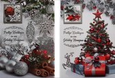 Luxe Kerstkaarten - 12 x 17 cm - 3D - 10 Stuks - K-106