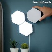 LuxuryLiving -INNOVAGOODS- Led lamp - Led paneel - 3 stuks voor aan de muur - led panelen - led lampen voor binnen
