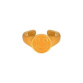 Yehwang candy ring smiley oker geel