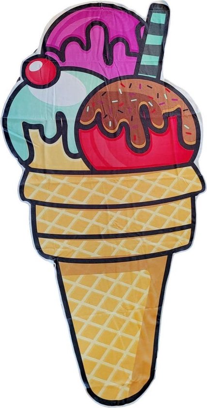 Serviette de crème glacée - Taille 180cm x 80cm