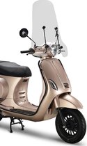 Windscherm transparant hoog - voor Vespa look-a-like scooters - met bevestigingsmateriaal