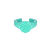 Yehwang smiley ring groen