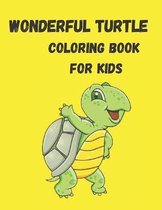 Wonderful Turtle Coloring Book For Kids
