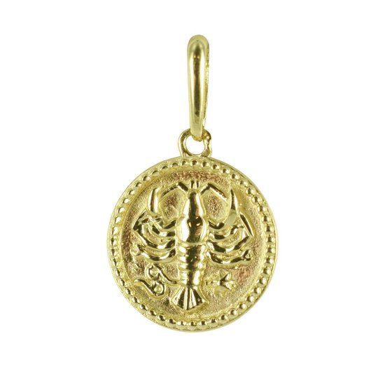 New Bling 9NBG-0283 Gouden Sterrenbeeld - Kreeft - 10 mm Doorsnee - 14 Karaat - Goud