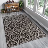 Tapiso Floorlux Vloerkleed Tapijt Keuken Antraciet Eetkamer Maat– 160x230