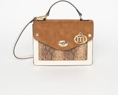 MANOUKIAN Sierra Suede and Snake Effect Handtas Bruin Dames