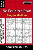 No Four in a Row puzzle book for Adults