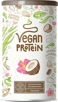 Vegan Protein | Kokos | Plantaardige proteinen mix van soja, gekiemde rijst, erwten, lijnzaad, amaranth, zonnebloempitten, pompoenzaad | 600g eiwit poeder met natuurlijke kokos smaak