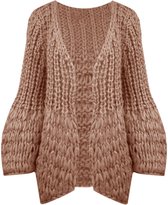 Vest Liva Handmade Grof Gebreid Camel