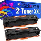 Tito-Express HP CF540A- CF543A 2x toner cartridge alternatief voor HP CF540A- CF543A LaserJet Pro MFP M 254 DNW DW NW 280 NW 281 FDN 281 FDW