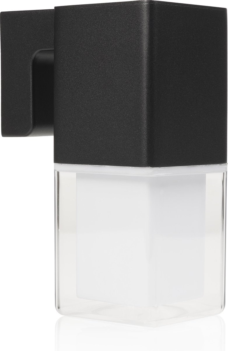 Smartwares Zwarte wandlamp voor buiten - Duurzame led - aluminium behuizing - OOL-50016
