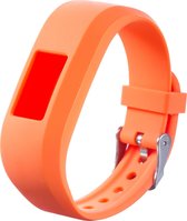 Horlogebandje Geschikt voor Garmin Vivofit 3 Pols Oranje - Siliconen - Horlogebandje - Polsbandje - Bandjes.nu - Polsband