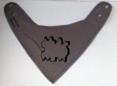 Anha'Lore Designs - Hazel - Bandana slab - Olijfgrijs/zwart