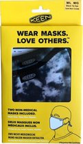 Keen - Mondmasker: Wasbaar, Zwart tie-dye 2st
