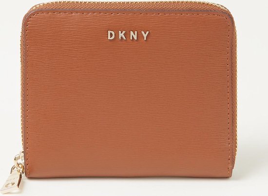 Petit portefeuille en cuir DKNY Bryant - Camel