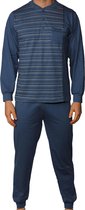 Gentlemen tricot heren pyjama 4169 - V-hals  - XXL  - Blauw