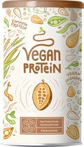 Protéine Vegan | Chocolat | Mélange de protéines végétales de soja, riz germé, pois, graines de lin, amarante, graines de tournesol, graines de citrouille | 600g de protéines en poudre à l'arôme naturel de chocolat