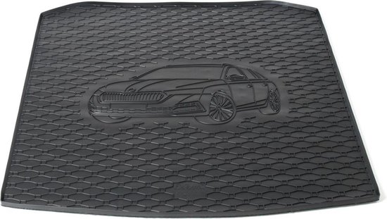 Tapis coffre auto sur mesure caoutchouc avec rebord