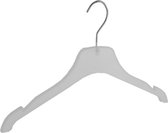 De Kledinghanger Gigant - 5 x Blouse / shirthanger kunststof frosted met rokinkepingen, 39 cm