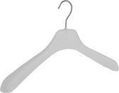 De Kledinghanger Gigant - 10 x Mantel / kostuumhanger kunststof frosted met schouderverbreding, 42 cm